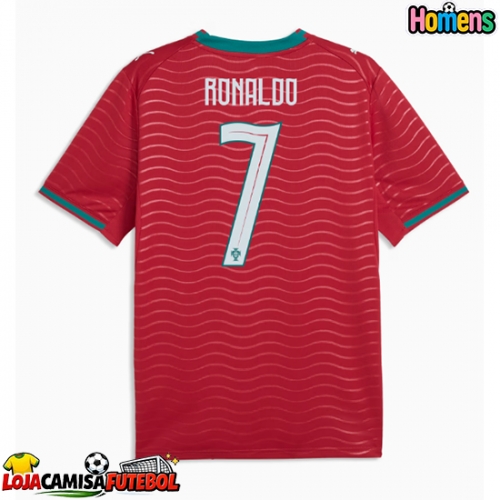 Camisa de Futebol Portugal Cristiano Ronaldo #7 Equipamento Principal Mundo 2026 Manga Curta